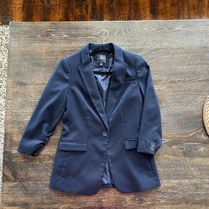 The Limited Navy Blue One-Button Blazer - XS